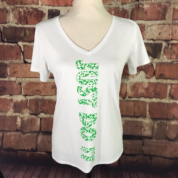 Nike Athletic cut Dri-Fit "Just Do It" V Neck Tee - Picture 6 of 8